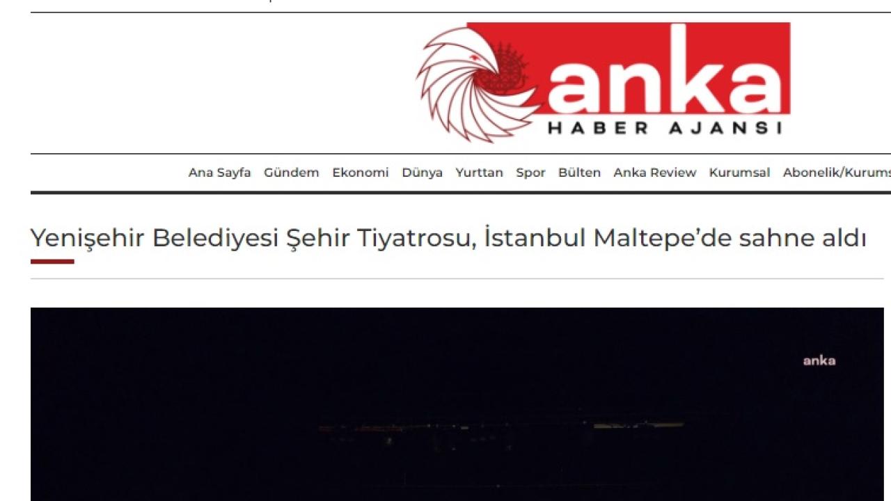 Yenişehir Belediyesi Şehir Tiyatrosu Maltepe’de sahne aldı