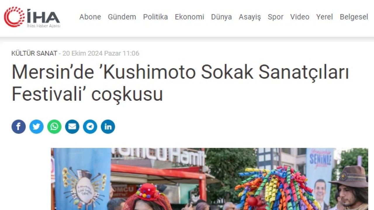 Mersinliler Kushimoto Sokak Sanatçıları Festivali’ne akın etti