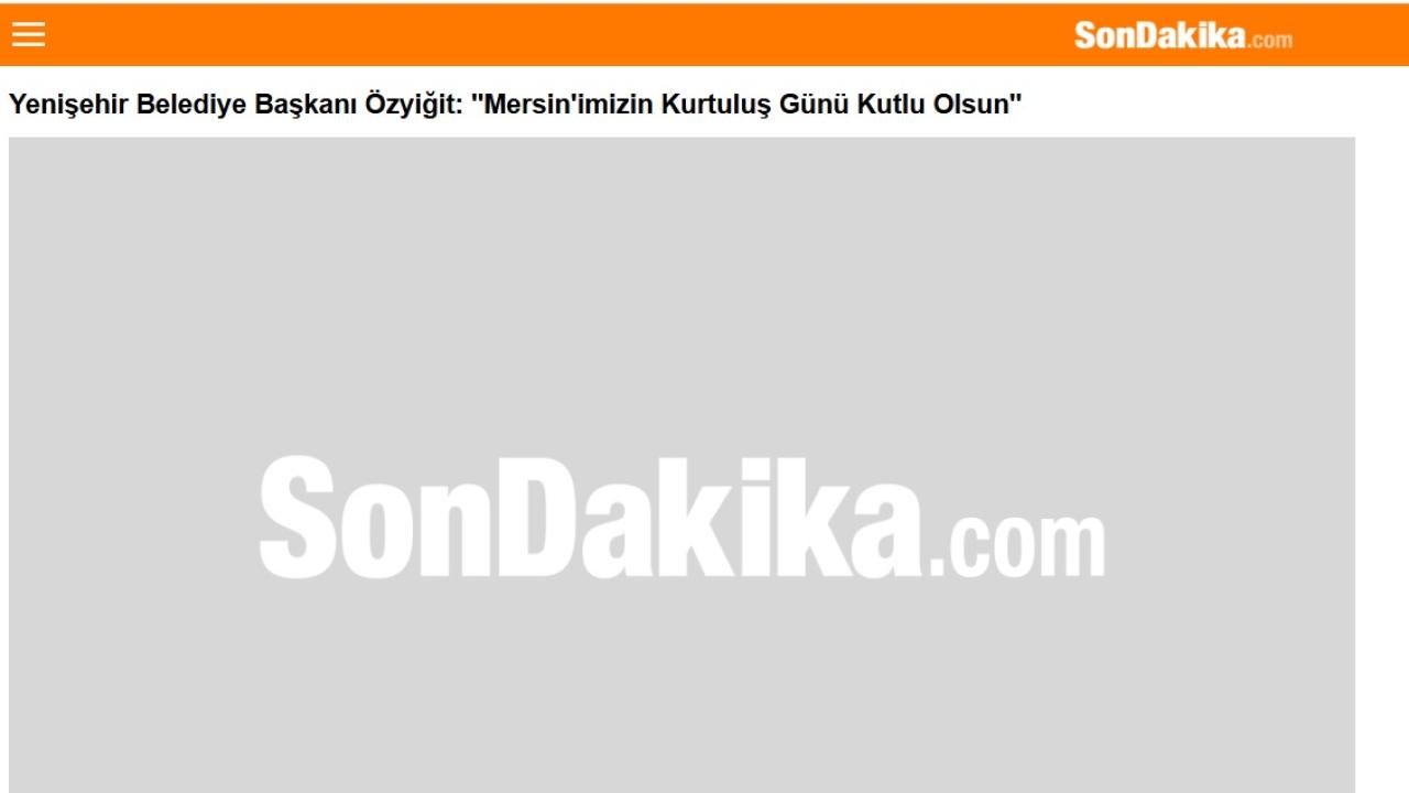 Başkan Özyiğit, Mersin’in kurtuluşunun 103.yılını kutladı