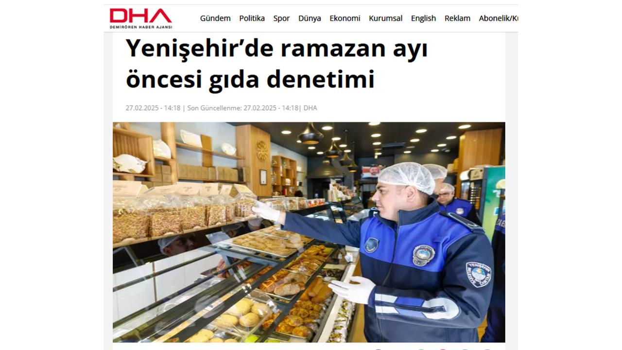 Yenişehir’de ramazan ayı öncesi gıda denetimi