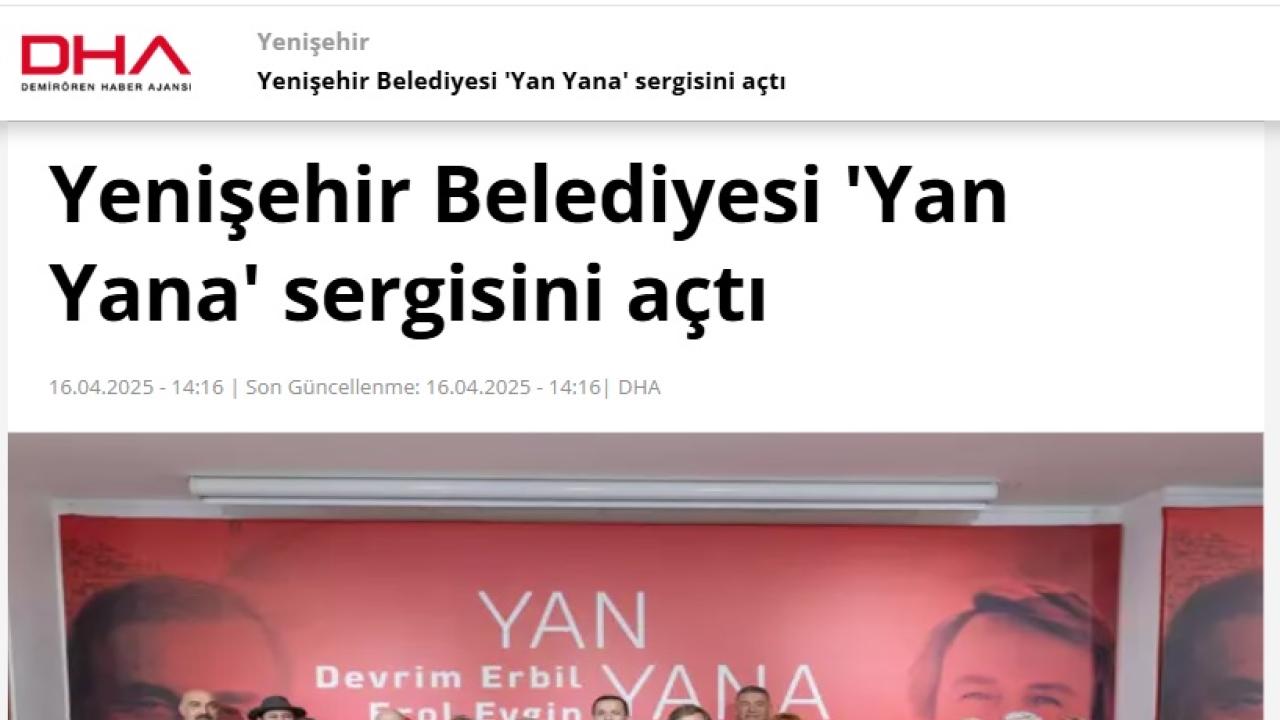 Yenişehir Belediyesi Erol Evgin ve Devrim Erbil'in ortak sergisine ev sahipliği yaptı