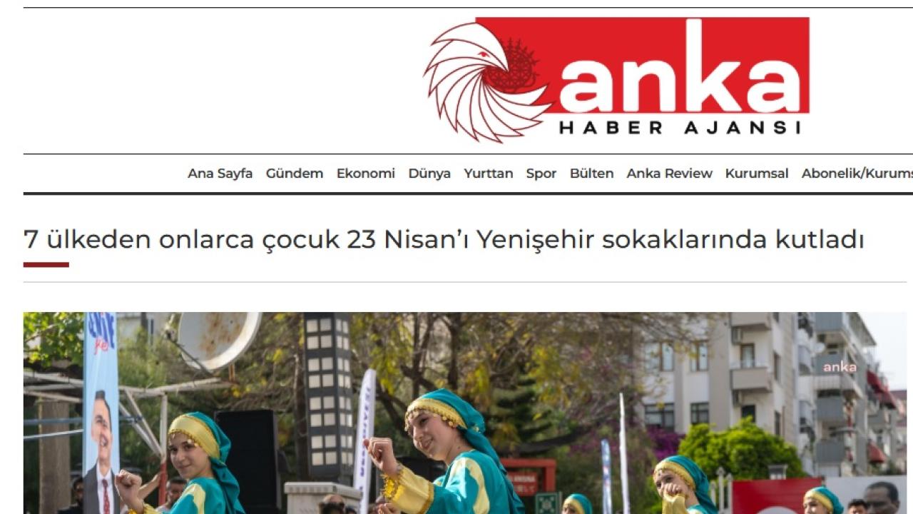 7 ülkeden çocuklar 23 Nisan’ı Yenişehir sokaklarında kutladı