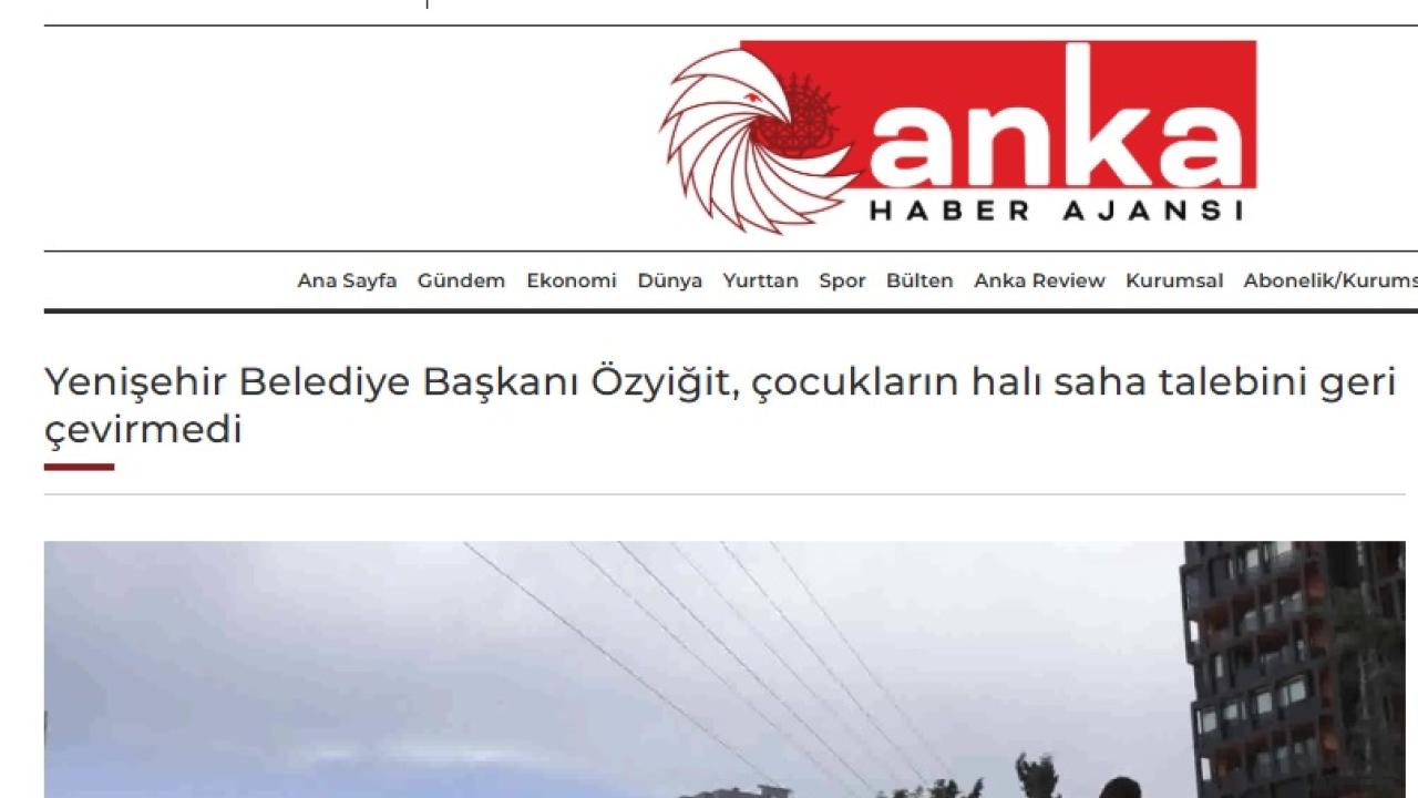 Başkan Özyiğit, çocukların halı saha talebini geri çevirmedi