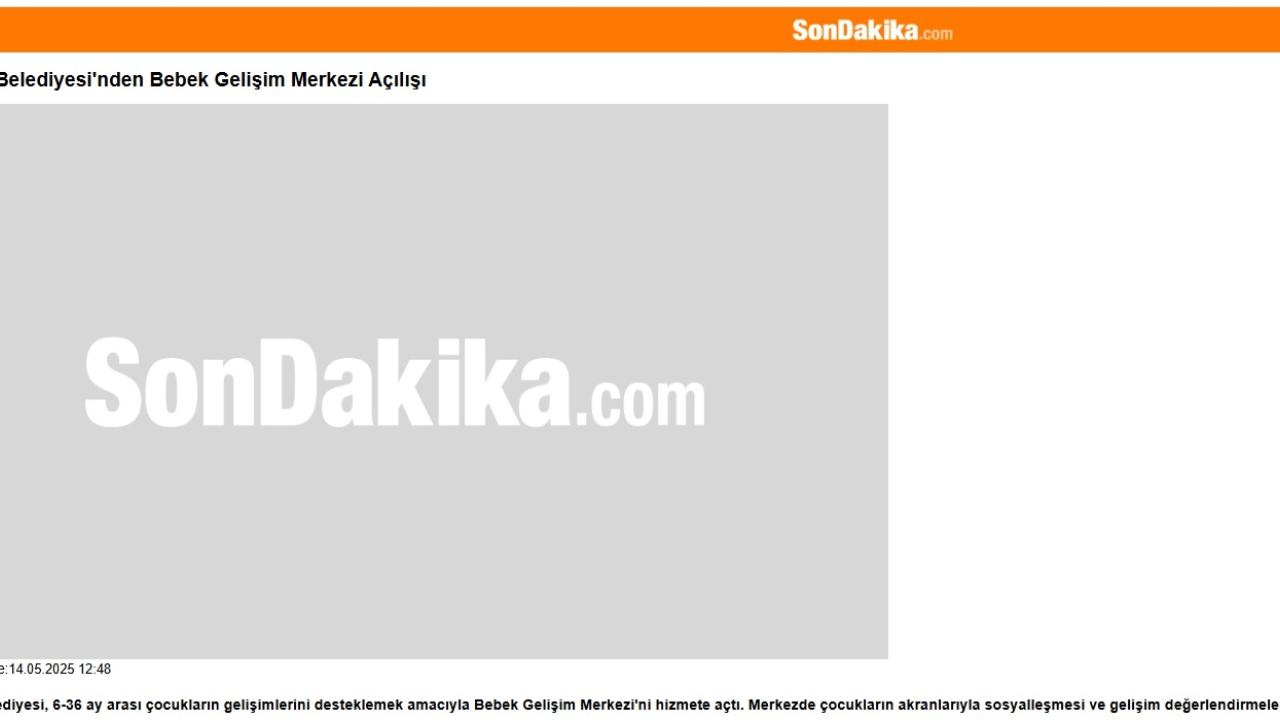 Yenişehir Belediyesi Bebek Gelişim Merkezi açıldı