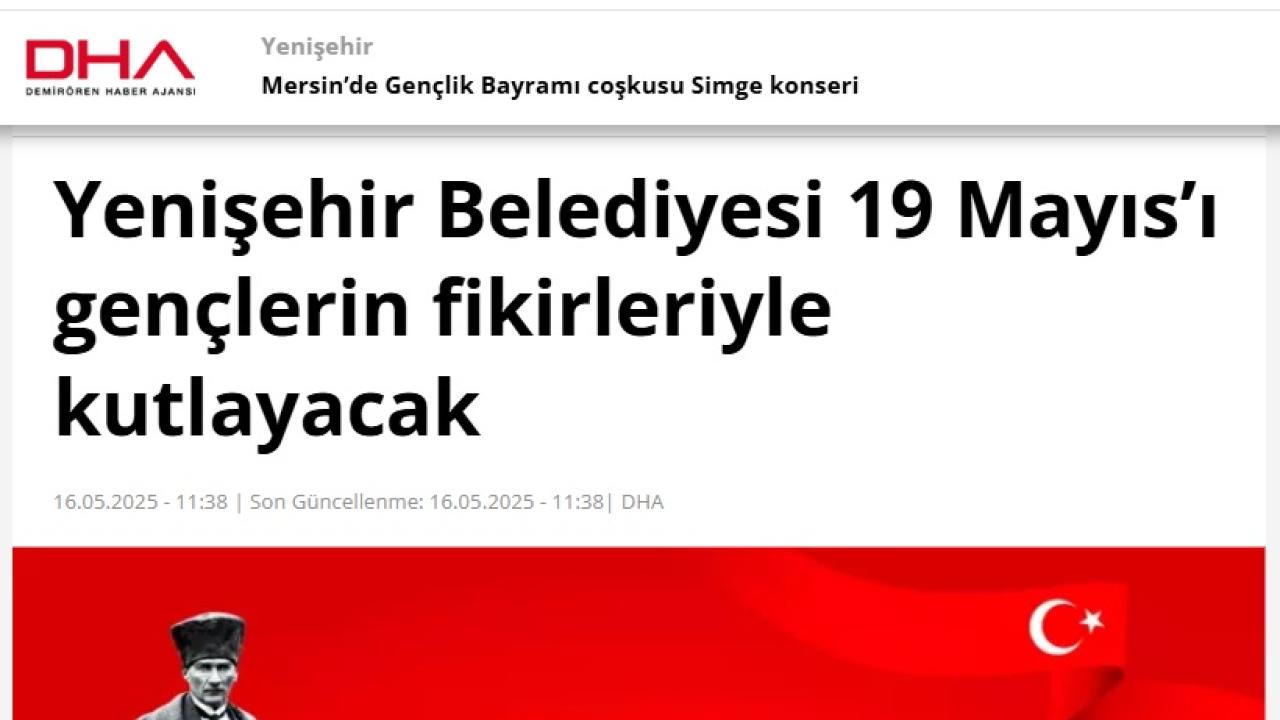 Yenişehir Belediyesi 19 Mayıs’ı gençlerin fikirleriyle kutlayacak