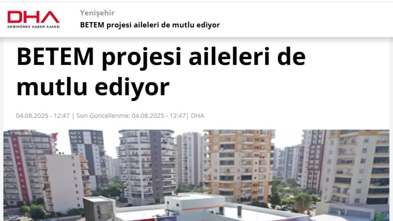 Yenişehir Belediyesinin BETEM modeli ailelerden tam not alıyor