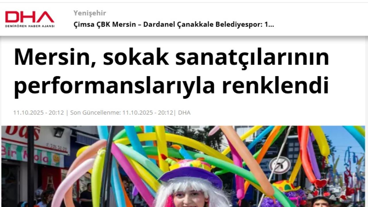 Yenişehir sokak sanatçıları festivaliyle renklendi