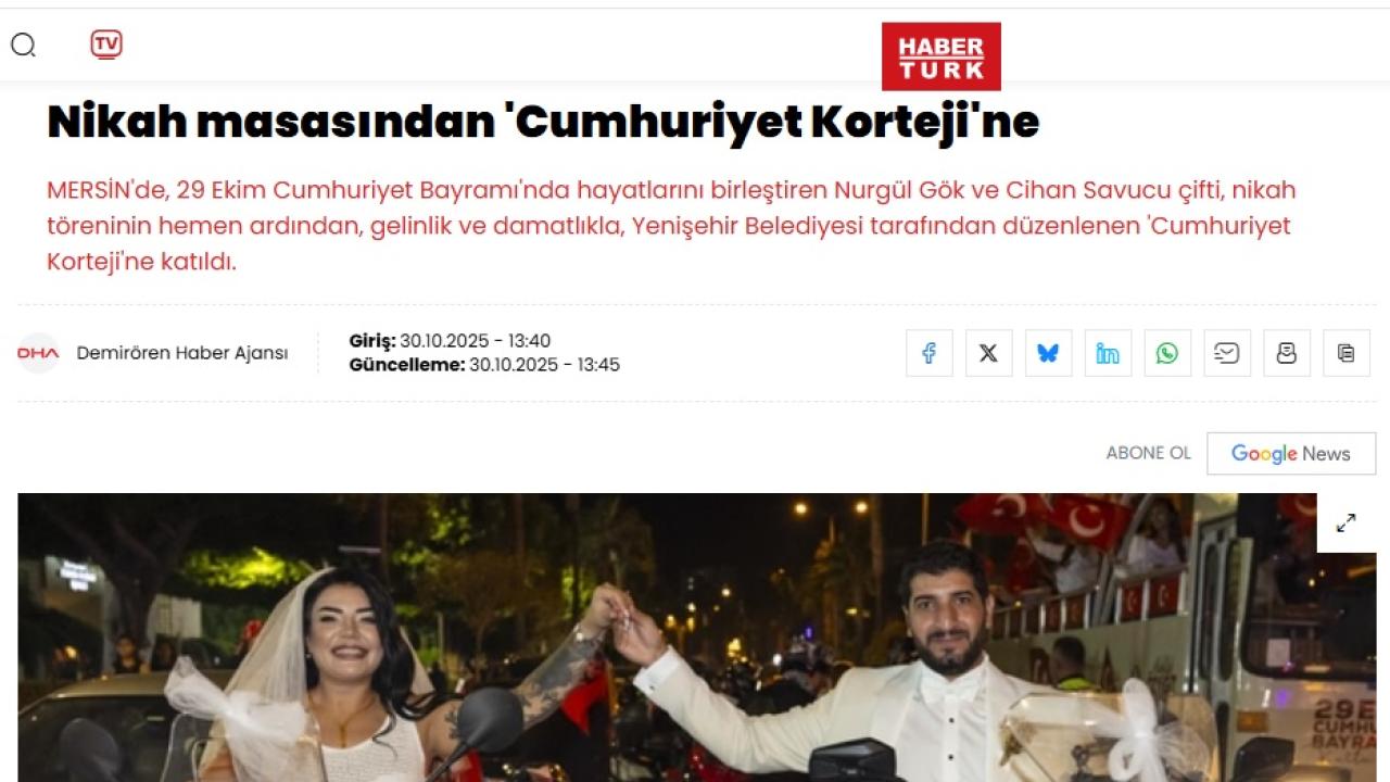 Nikah masasından “Cumhuriyet Korteji”ne