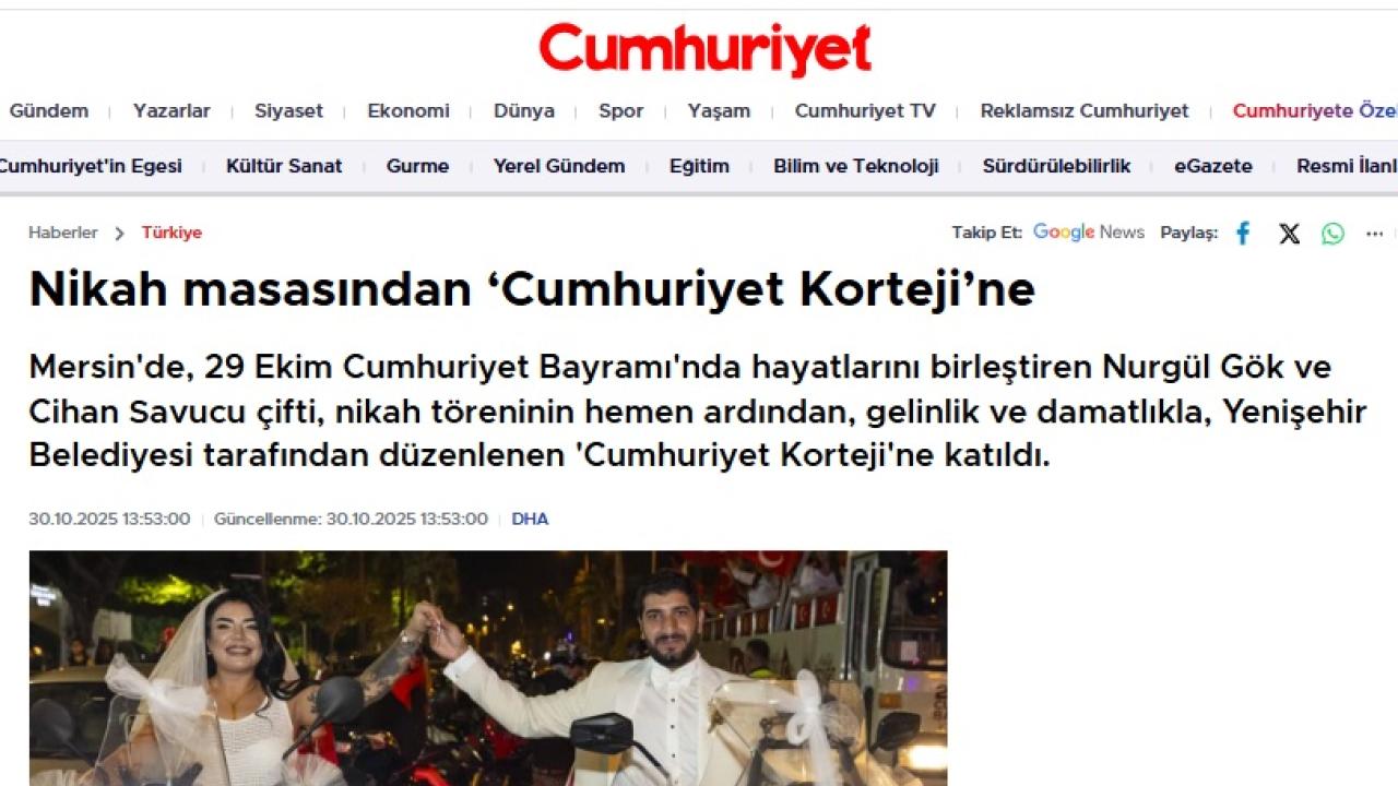 Nikah masasından “Cumhuriyet Korteji”ne