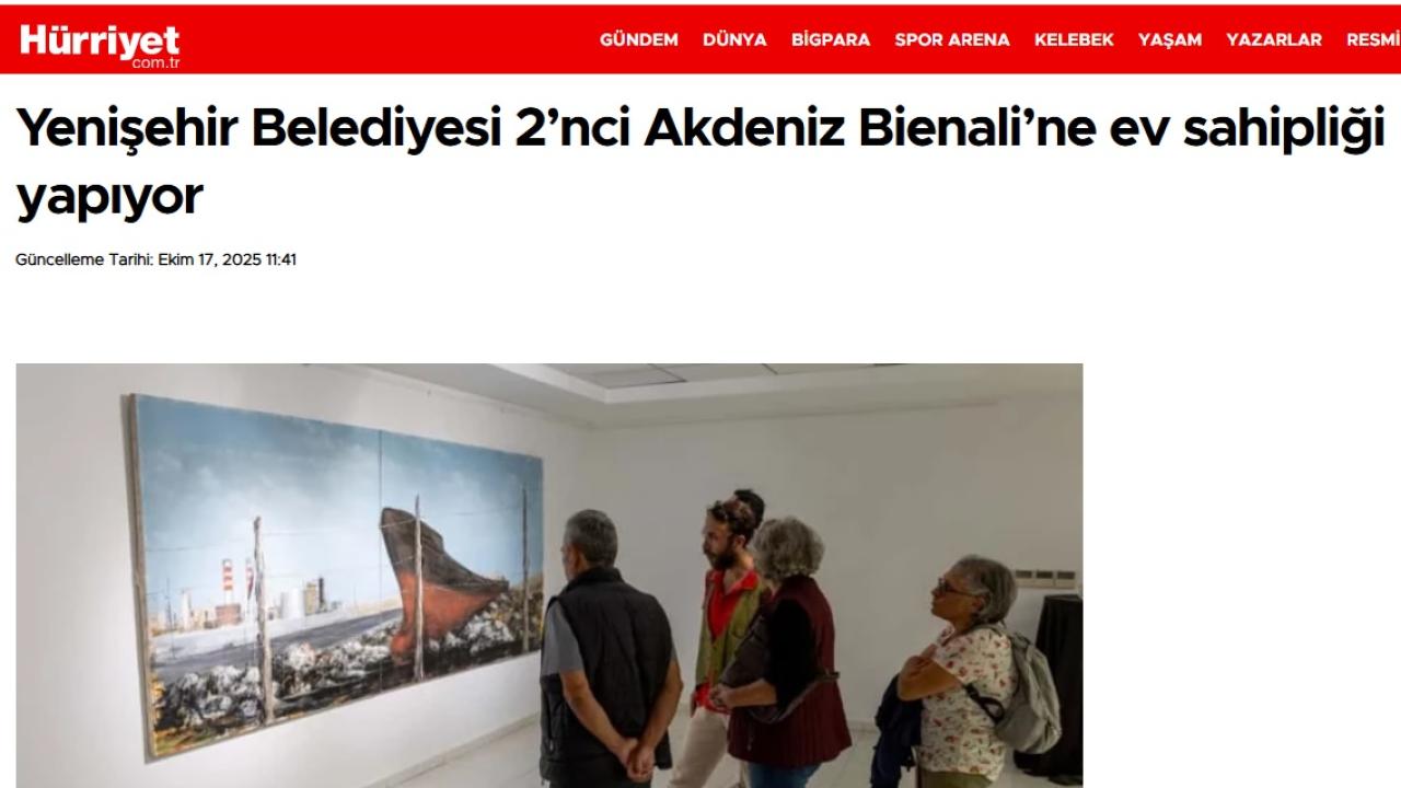 Yenişehir Belediyesi 2. Akdeniz Bienali’ne ev sahipliği yapıyor