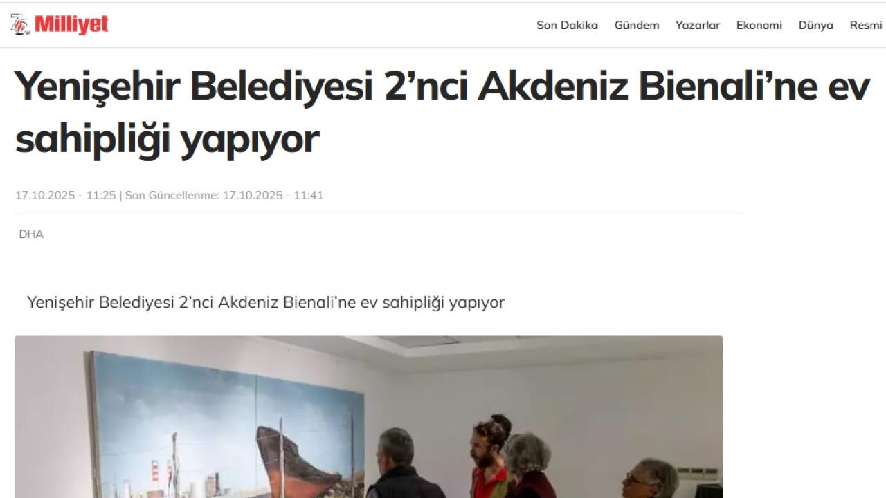 Yenişehir Belediyesi 2. Akdeniz Bienali’ne ev sahipliği yapıyor