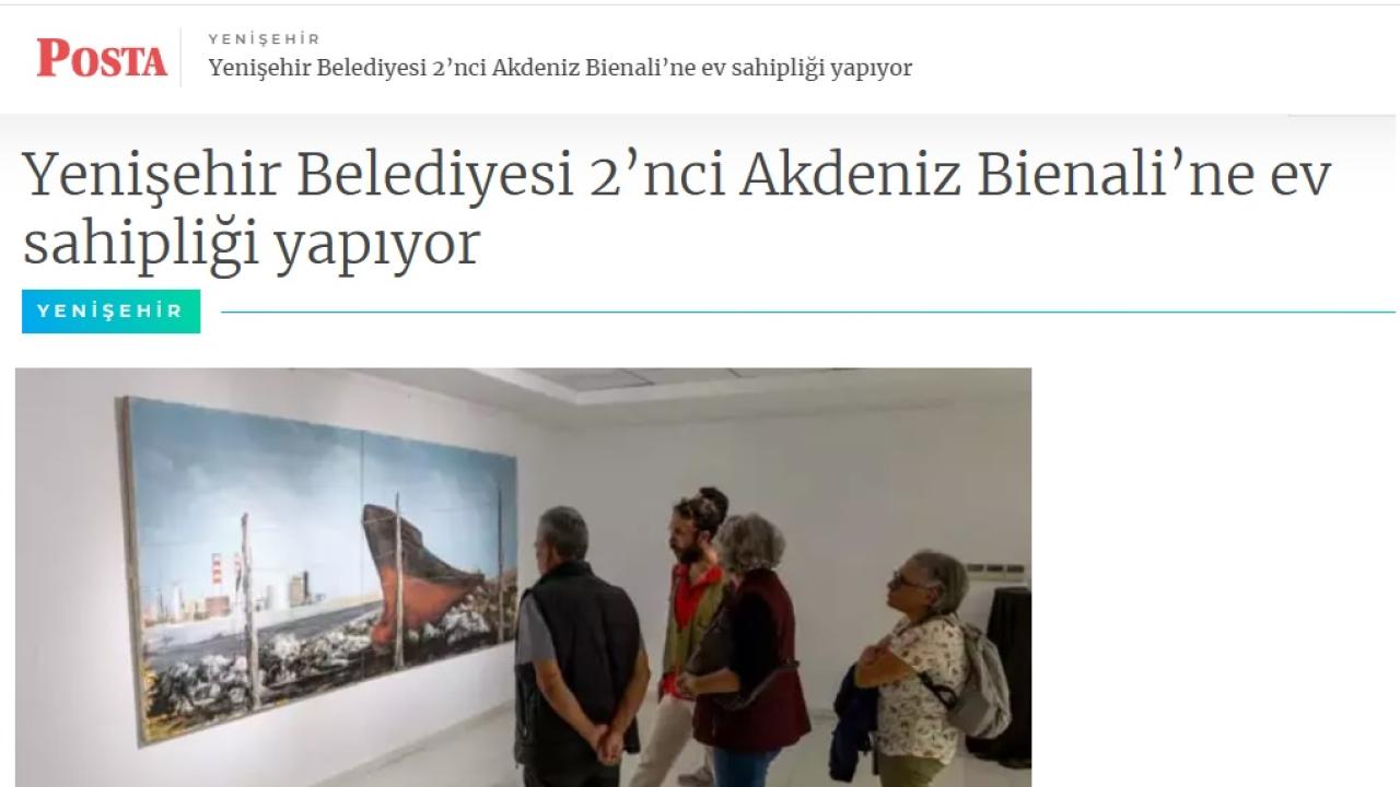 Yenişehir Belediyesi 2. Akdeniz Bienali’ne ev sahipliği yapıyor