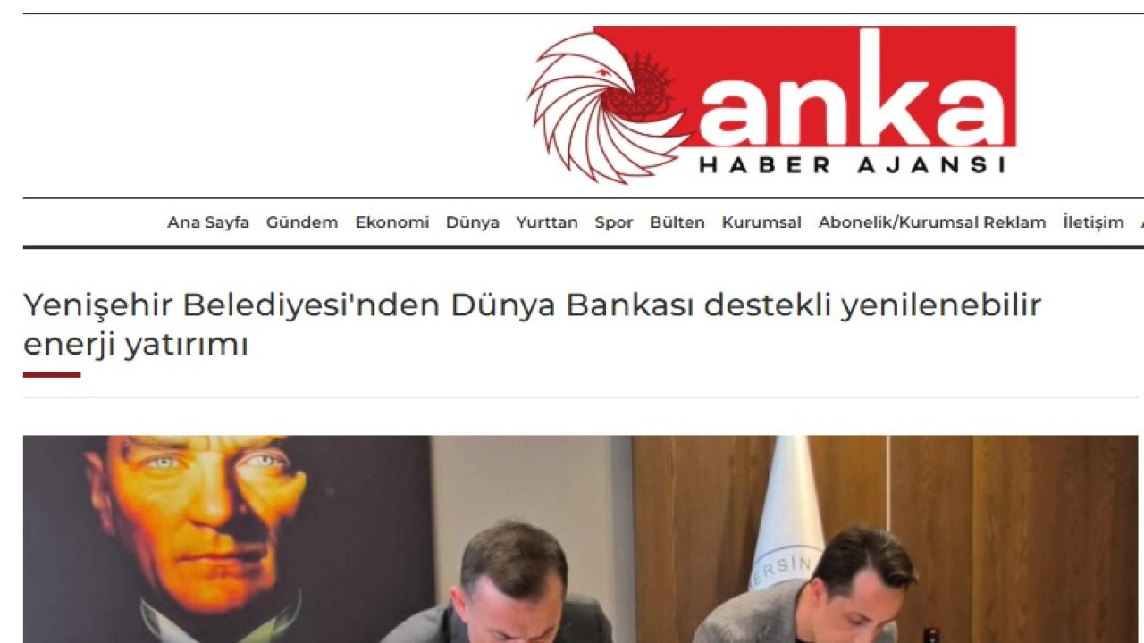 Yenişehir Belediyesinden Dünya Bankası destekli yenilenebilir enerji yatırımı