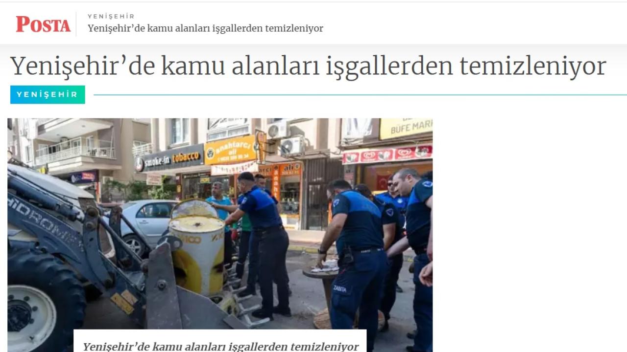 Yenişehir’de kaldırım işgallerine geçit yok