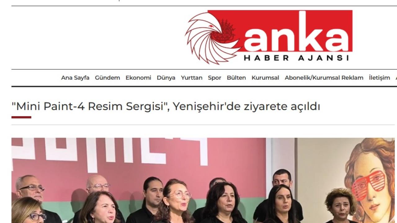 Mini Paint-4 Resim Sergisi, Yenişehir'de açıldı