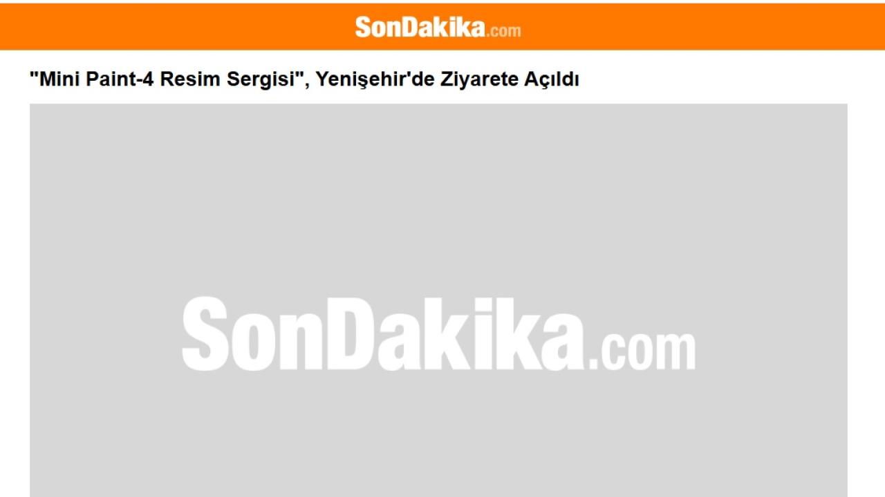 Mini Paint-4 Resim Sergisi, Yenişehir'de açıldı