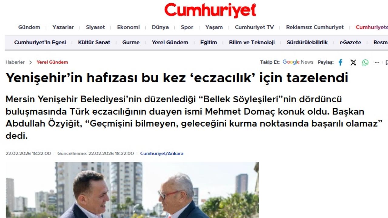 Yenişehir’in hafızası bu kez ‘Eczacılık’ için tazelendi