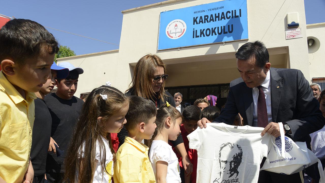 Yenişehir Belediyesi 23 Nisan Ulusal Egemenlik Ve Çocuk Bayramını  Karahacılı Köyünde Kutladı