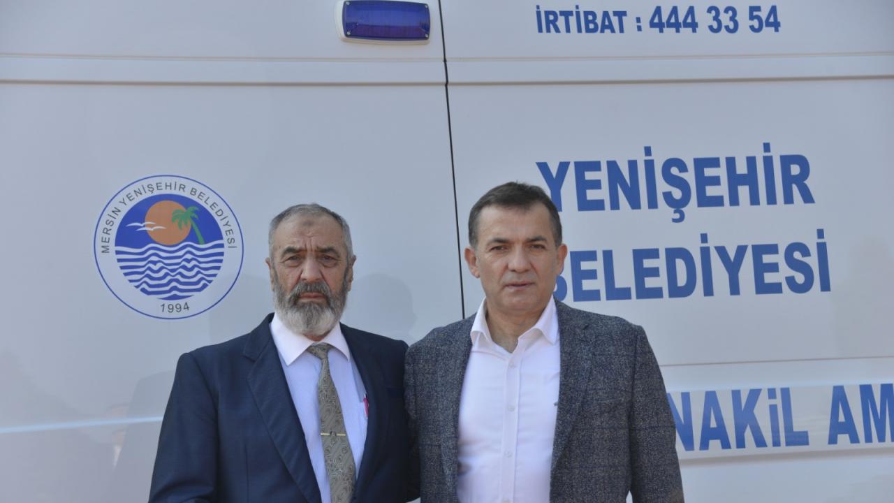 Hayırsever Arıkan, Yenişehir Belediyesi’ne  ambulans bağışladı.
