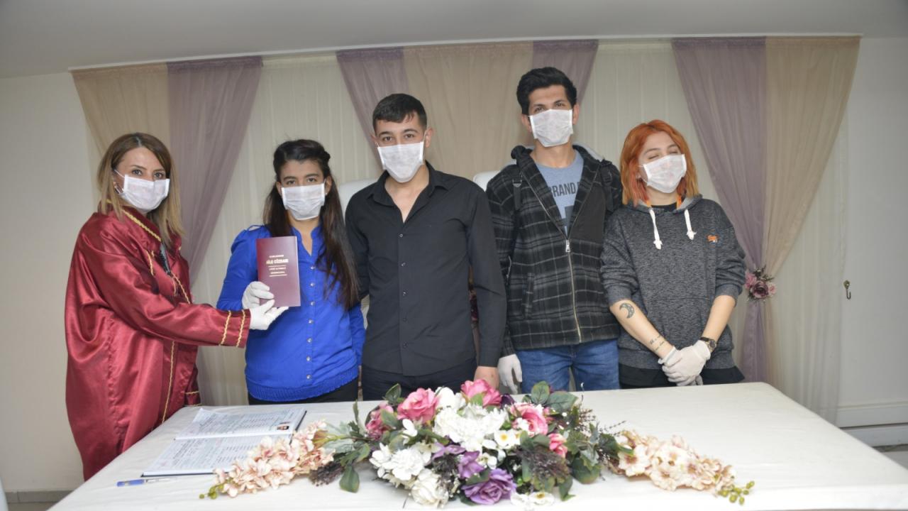 Yenişehir'de Nikâhlarda Koronavirüs Önlemi