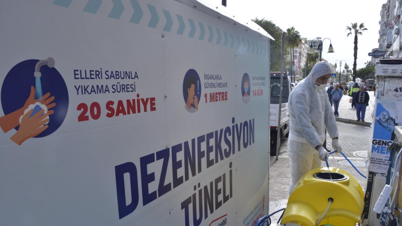 Dezenfeksiyon Tüneli Yenişehirlilerin Hizmetinde