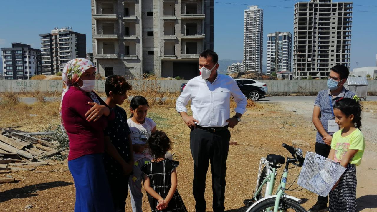 Başkan söz verdi, Esmanur bisikletine kavuştu