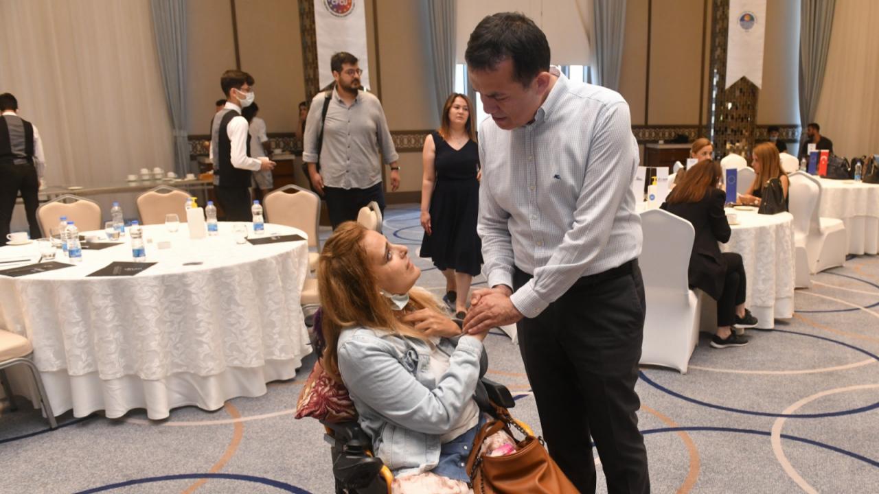 Başkan Özyiğit, engelli bireylere yönelik çalışmalarını anlattı