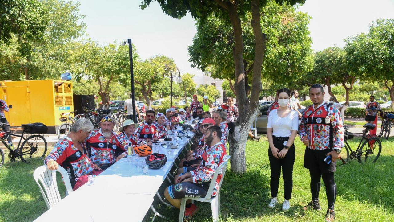 80 şehirden bisikletçi Mersin Yenişehir’de buluştu