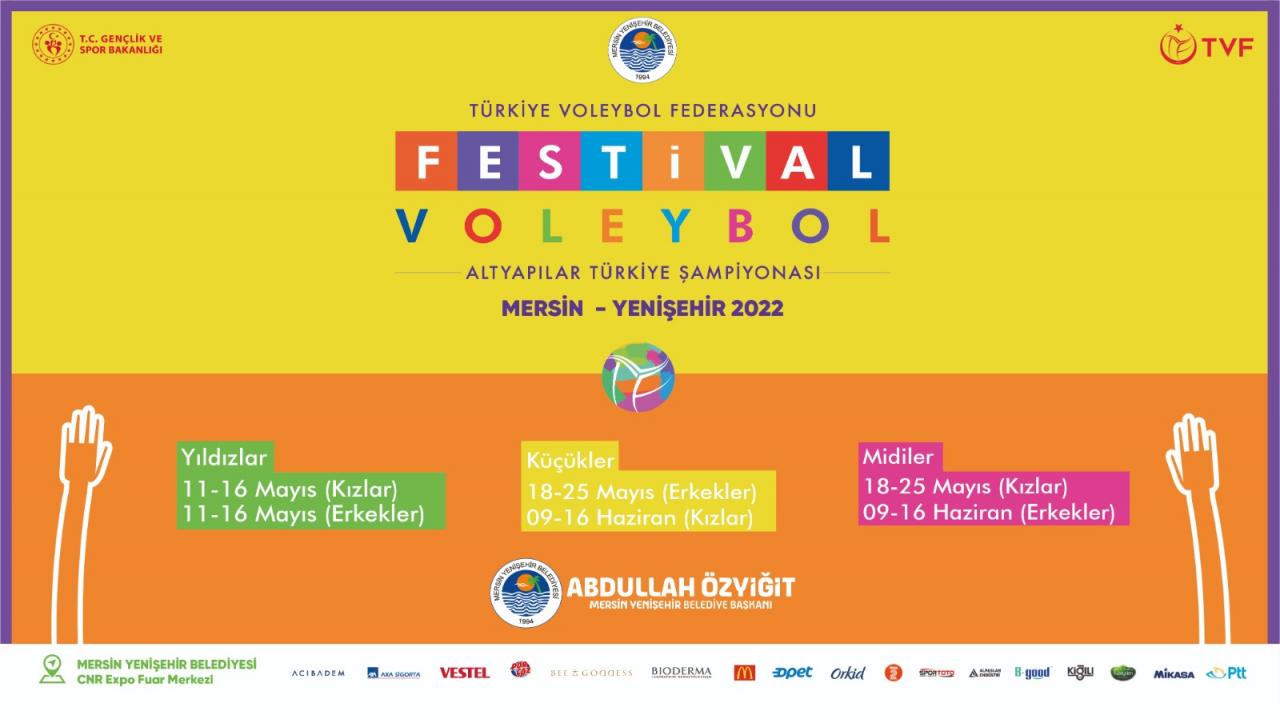 “Festival Voleybol 2022” Mersin Yenişehir’de yapılacak 