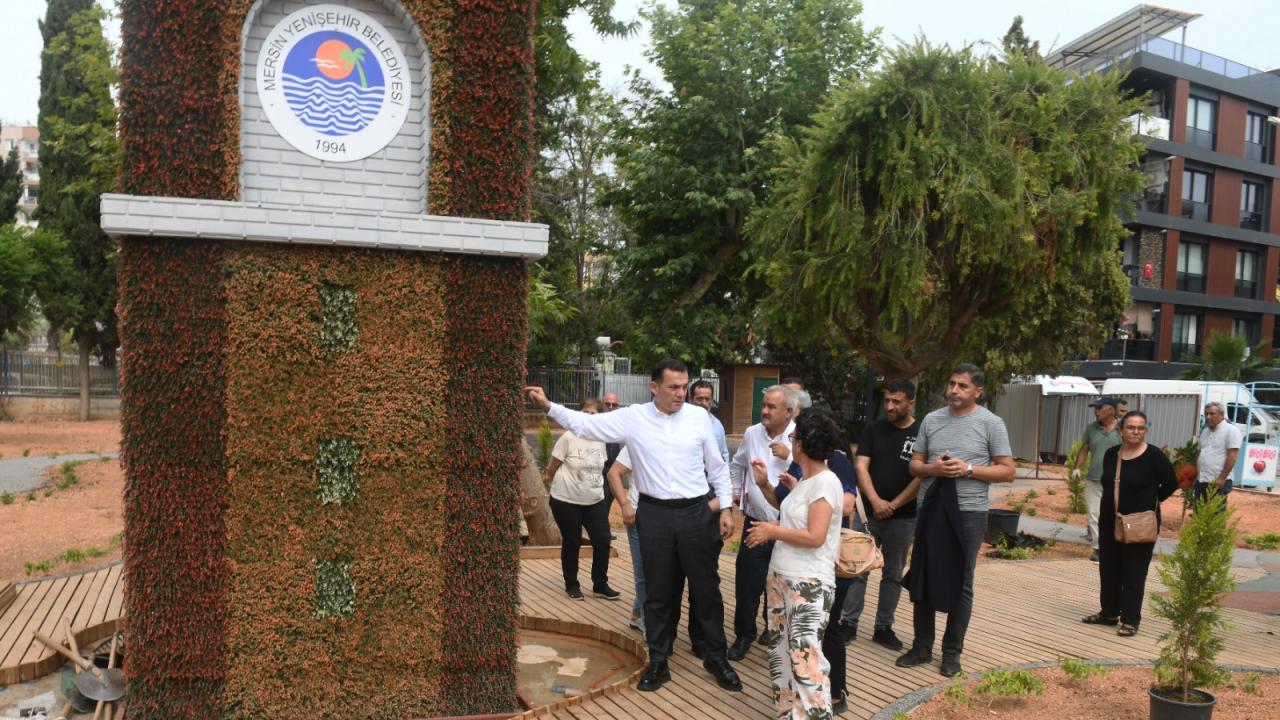 Başkan Abdullah Özyiğit Güven Parkı’ndaki yenileme çalışmalarını inceledi