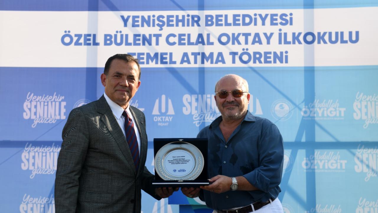 Yenişehir Belediyesi 320 öğrenci kapasiteli ilkokulun temelini attı 