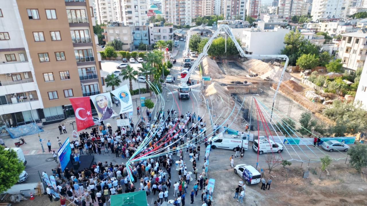 Yenişehir Belediyesi kütüphane ve taziyeevinden oluşan kompleksin temelini attı