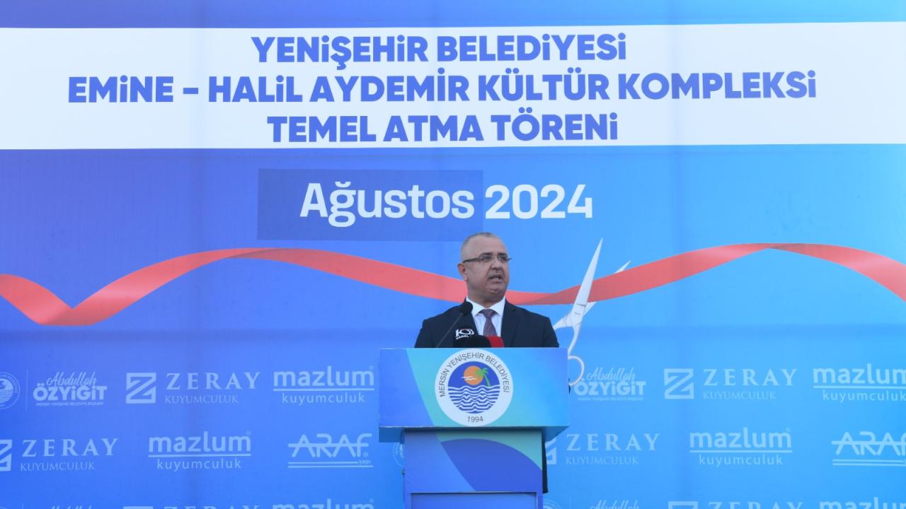 Yenişehir Belediyesi kütüphane ve taziyeevinden oluşan kompleksin temelini attı