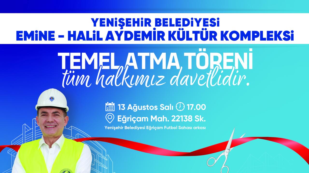 Yenişehir Belediyesi yeni kültür kompleksinin temelini yarın atıyor