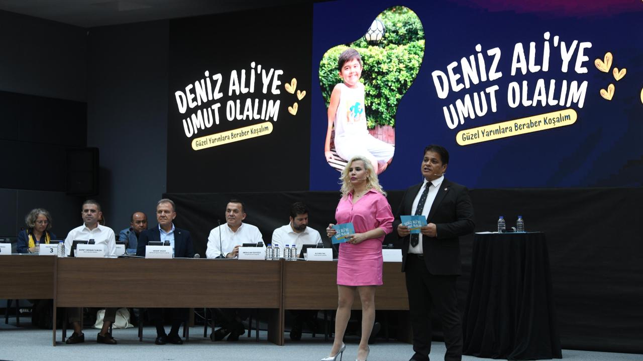 Başkan Özyiğit, minik Deniz Ali için düzenlenen yardım programına katıldı