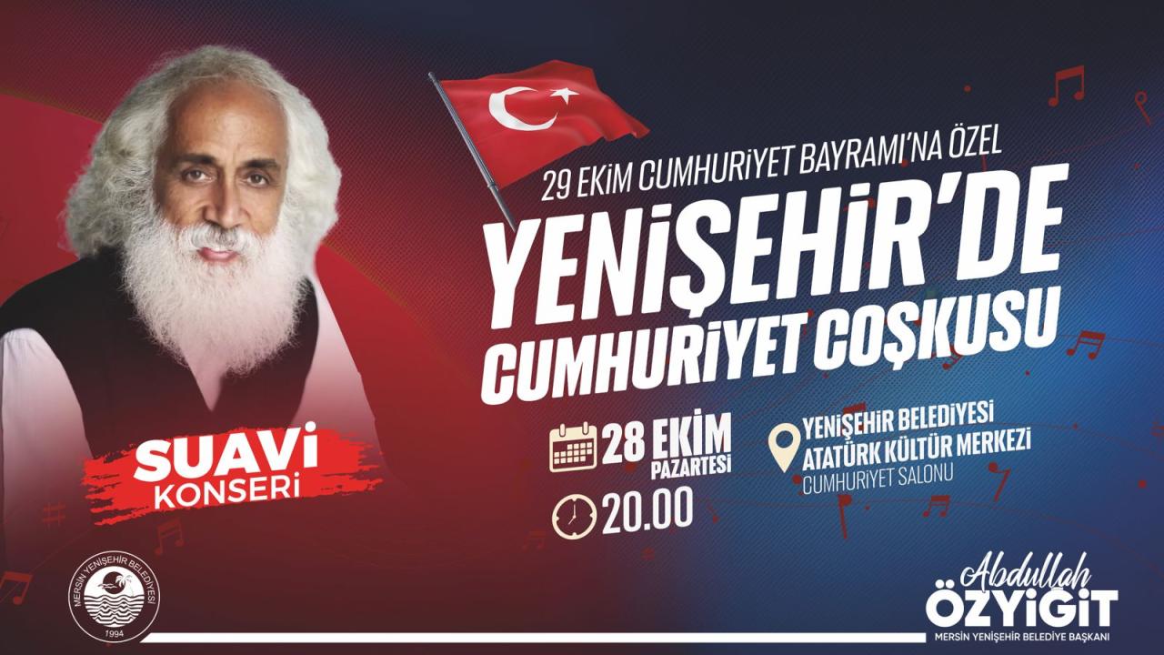 Yenişehir Belediyesi Suavi’yi Mersinlilerle buluşturuyor