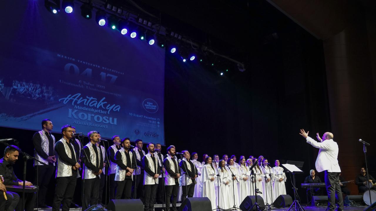 Antakya Medeniyetler Korosu 6 Şubat için Yenişehir’de sahne aldı