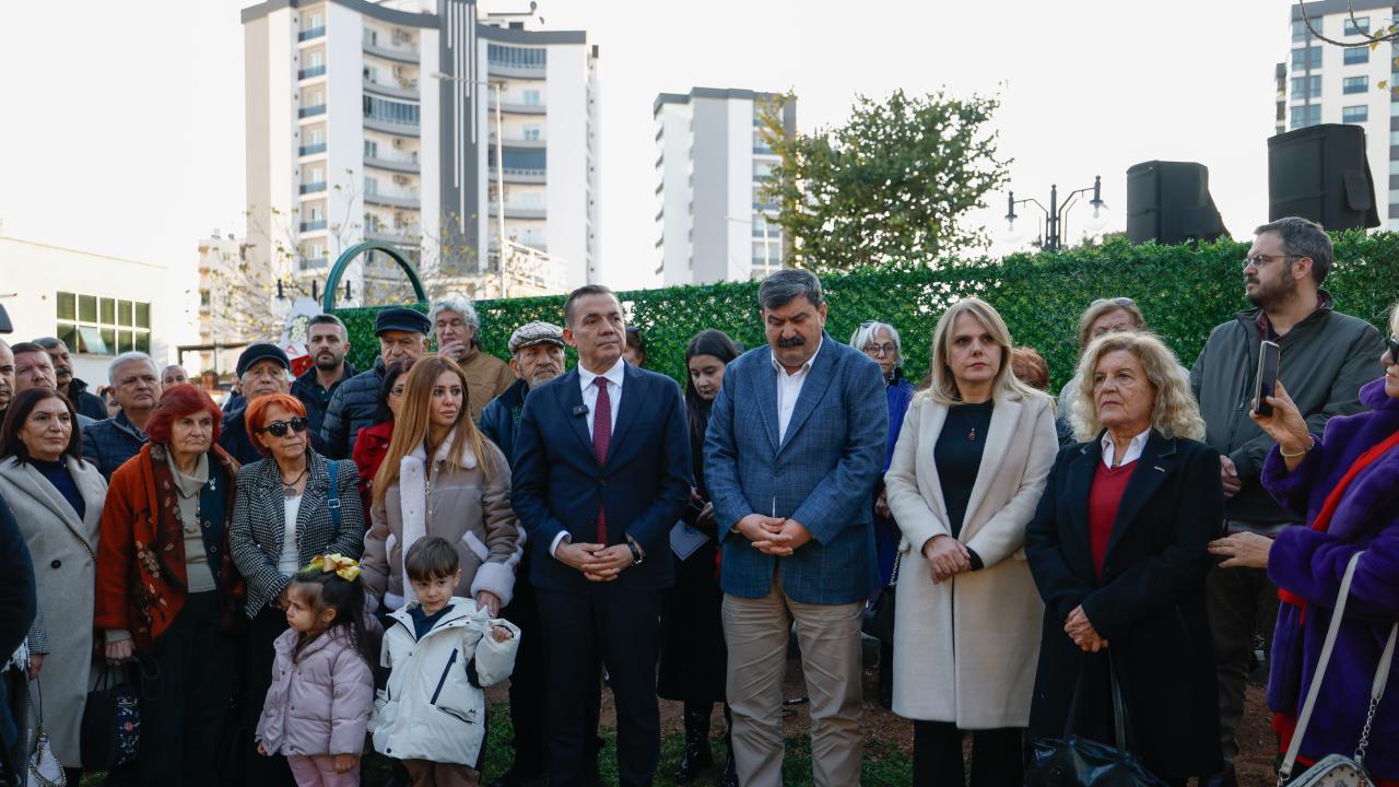 Mersin Yenişehir’de depremde kaybolan çocuklar anısına anıt yapıldı