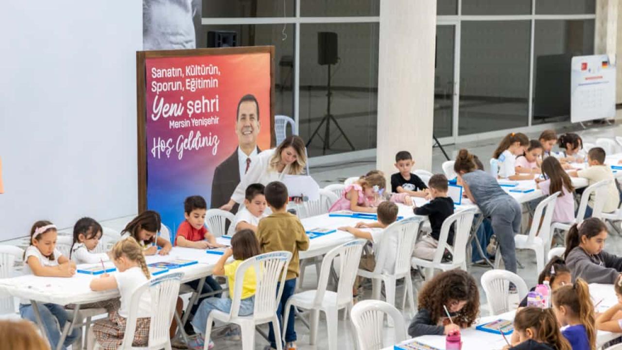 Yenişehir’de minik eller renklerle buluştu