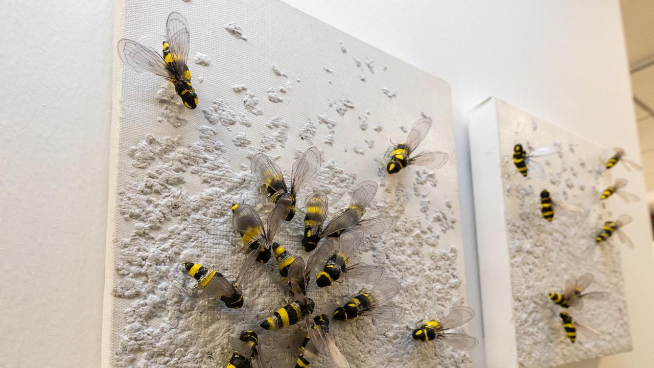 Mini Paint-4 Resim Sergisi, Yenişehir'de açıldı