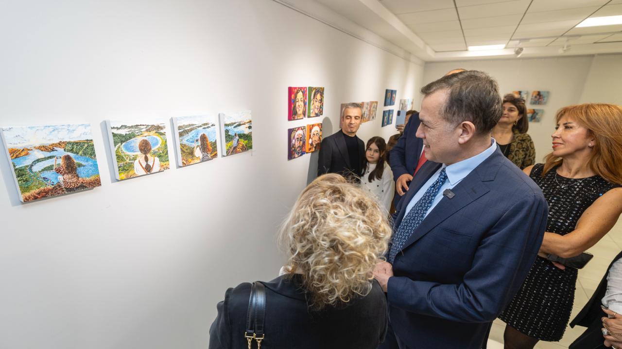Mini Paint-4 Resim Sergisi, Yenişehir'de açıldı