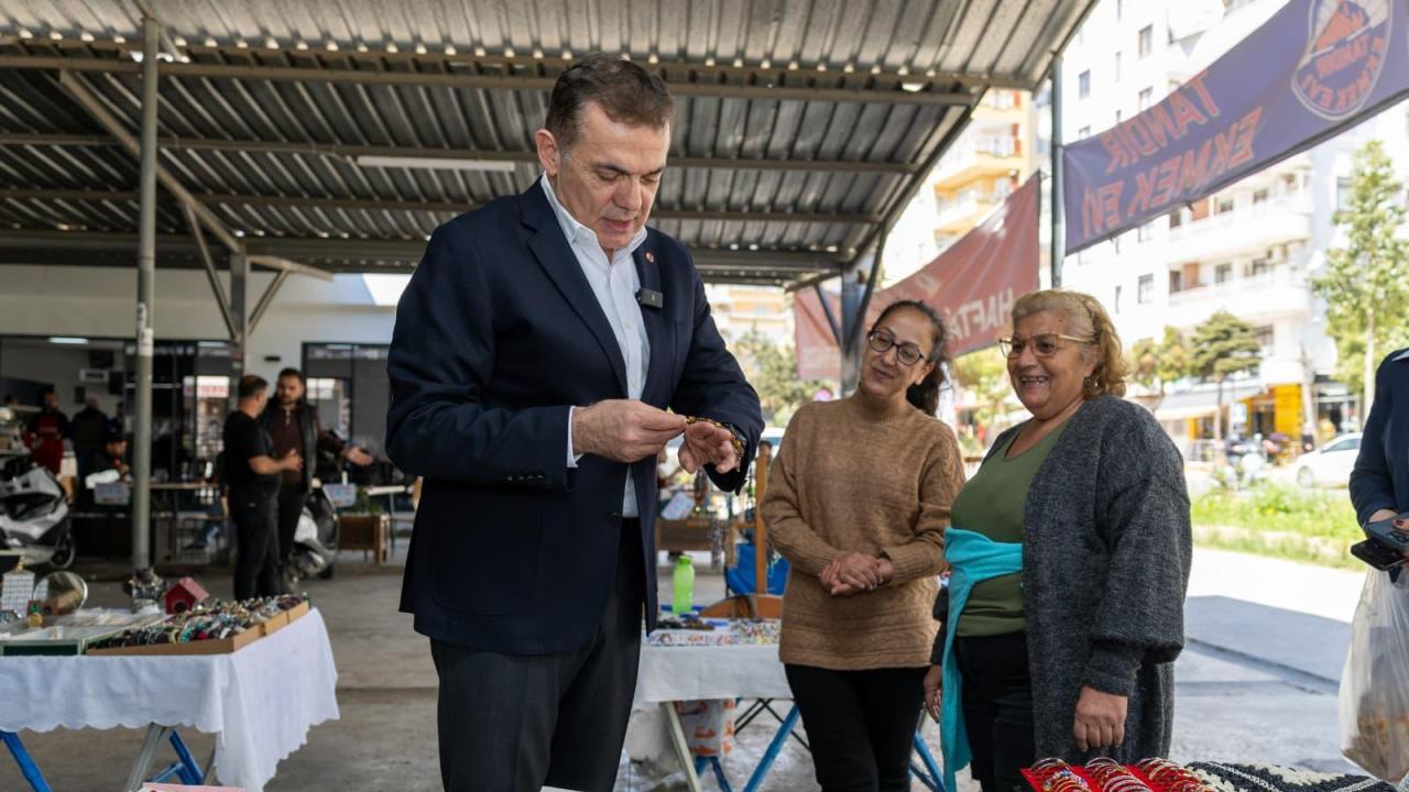 Yenişehir’de aracı yok, alın teri var