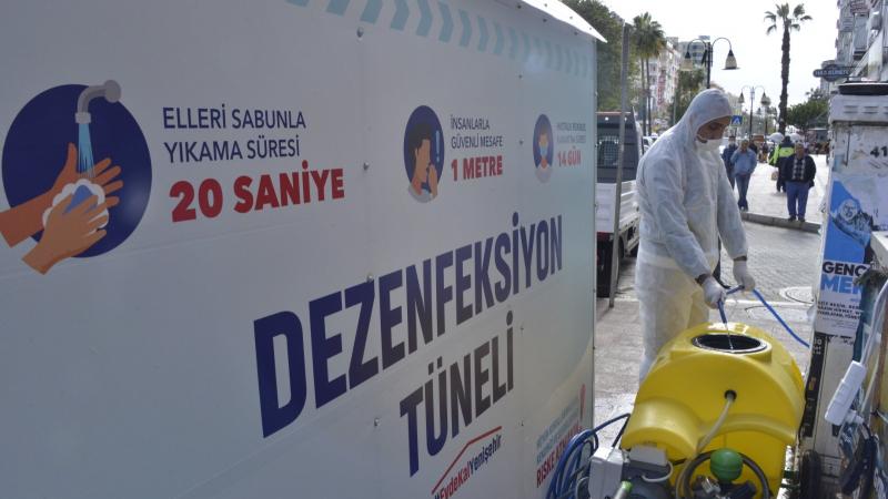 Dezenfeksiyon Tüneli Yenişehirlilerin Hizmetinde