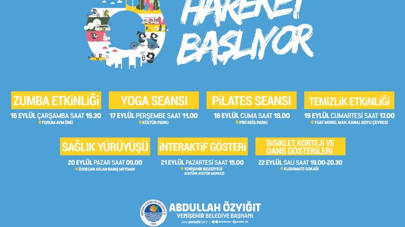 Yenişehir Belediyesi Hareketlilik Haftası’na hazır