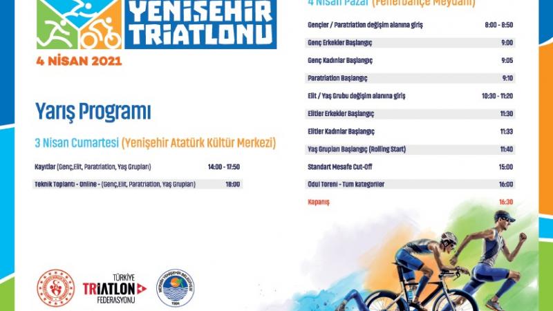 2. Yenişehir Triatlonu'nun yarış programı ve parkurları belli oldu