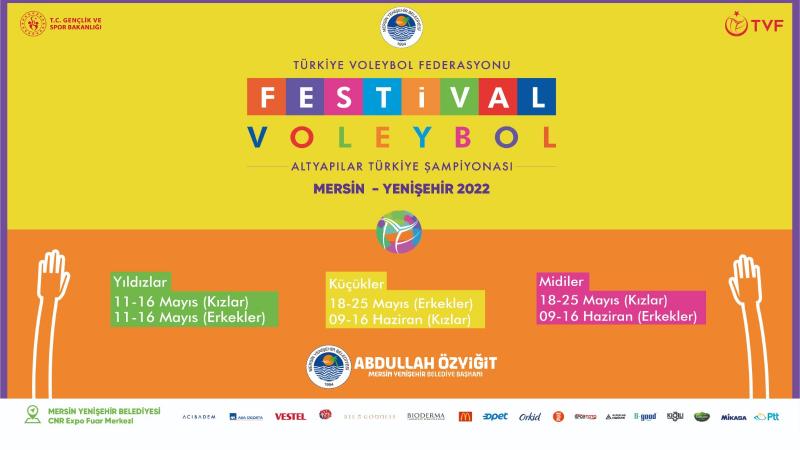 “Festival Voleybol 2022” Mersin Yenişehir’de yapılacak 