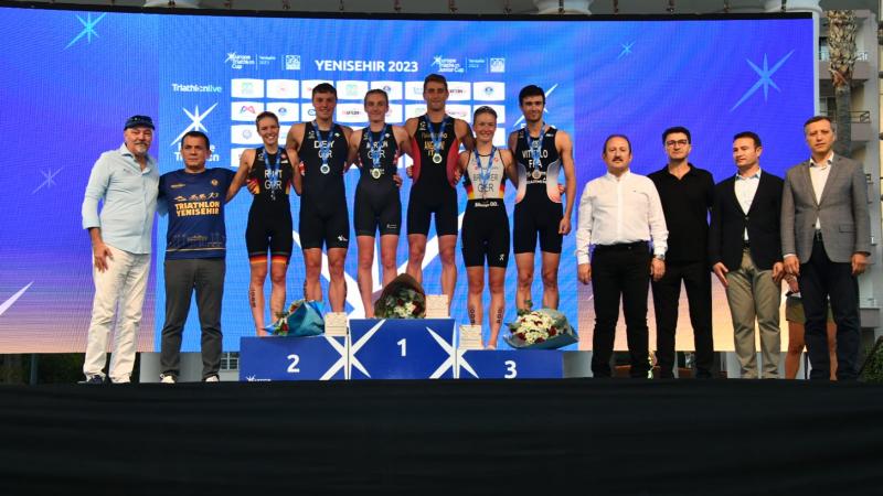 25 ülkeden 280 sporcu Yenişehir Avrupa Triatlon Kupası’nda mücadele etti