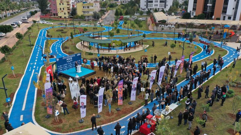 Yenişehir Belediyesi 5 bin metrekarelik bisiklet eğitim parkı açtı