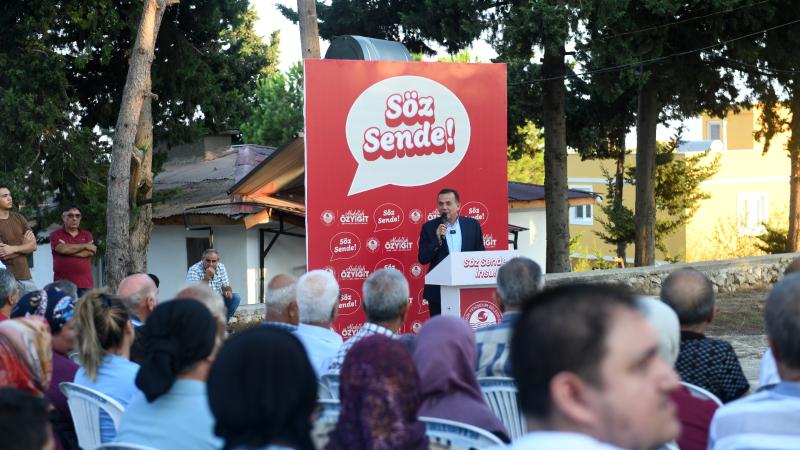 Başkan Abdullah Özyiğit, mahalle toplantılarında vatandaşlarla buluşuyor