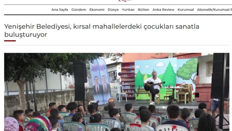 Yenişehir Belediyesi kırsal mahallelerdeki çocukları sanatla buluşturuyor